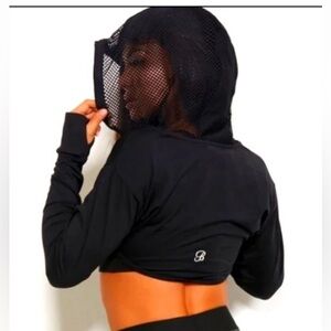 Bombshell Sportswear Mohawk Cropped Hoodie -Medium